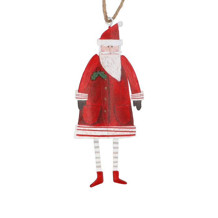Tin Dec, 13cm - NE Santa