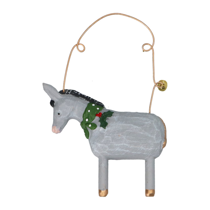 Resin Dec, 7cm - Donkey w Scarf