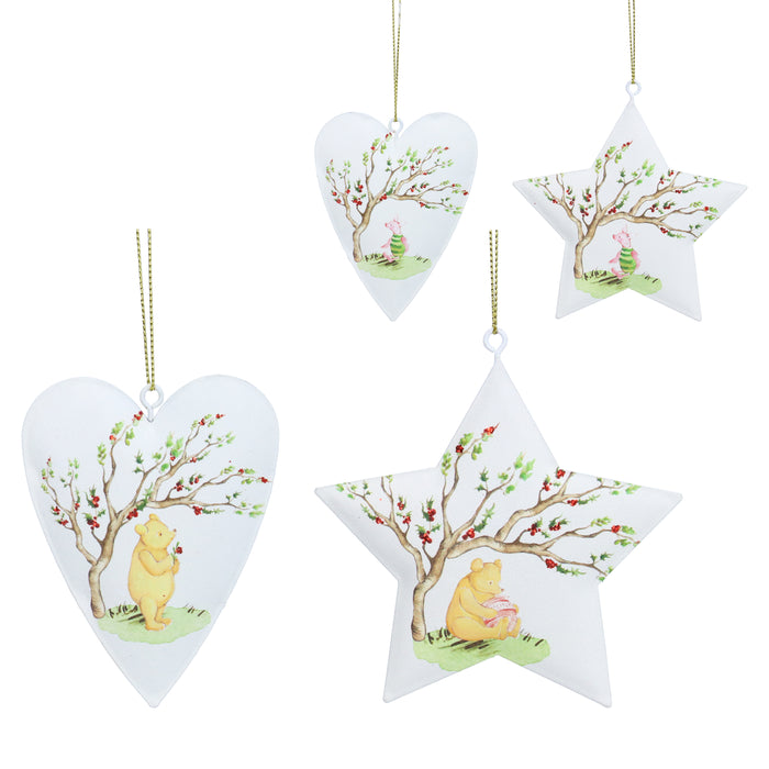 Tin Star Heart Dec - Winnie-The-Pooh - Piglet,