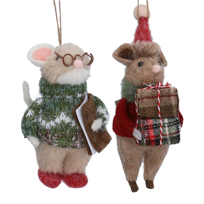 Faux Fur Mouse, 20cm - w Gift/Book, 2as