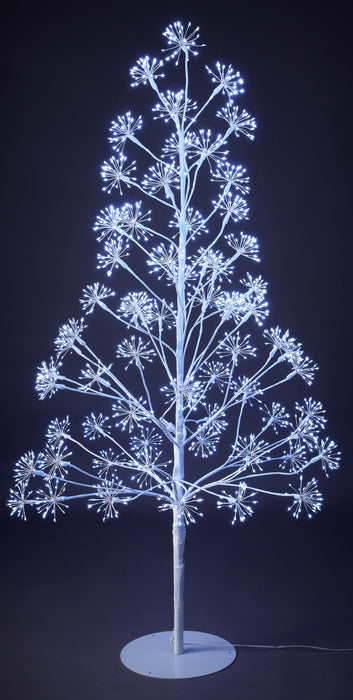 1.5m Frosted Twinkling Tree - Cool White,