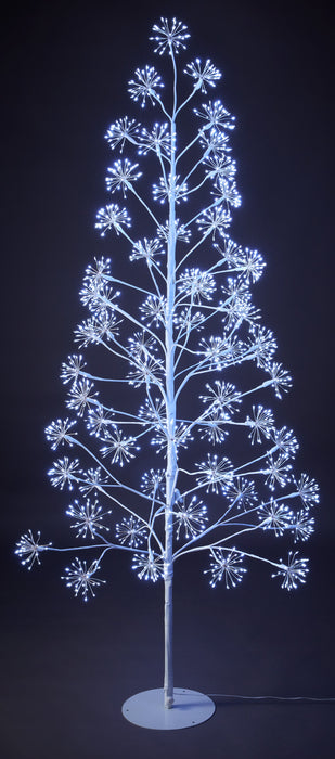 1.8m Frosted Twinkling Tree - Cool White,