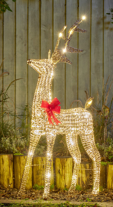 GlitterTwist Reindeer 120cm - Gold, LV