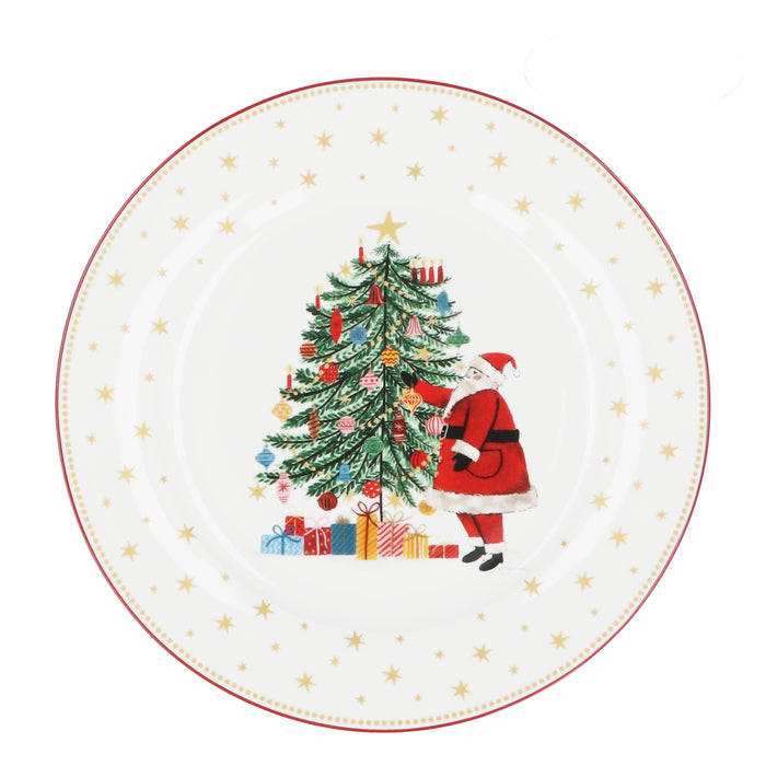 Nostalgia Santa/Tree New Bone China Dinne