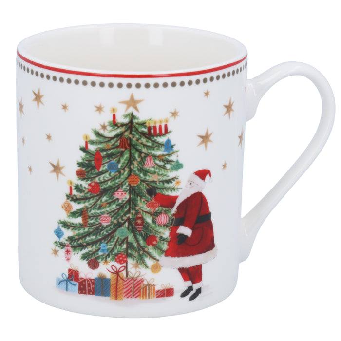 Nostalgia New Bone China Santa/Tree Mug