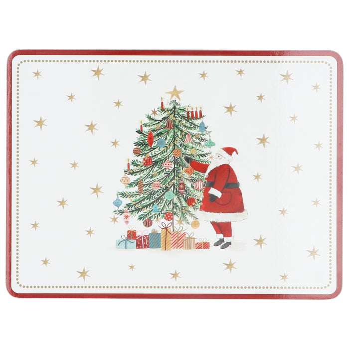 Nostalgia Santa/Tree Cork Base Placemat,