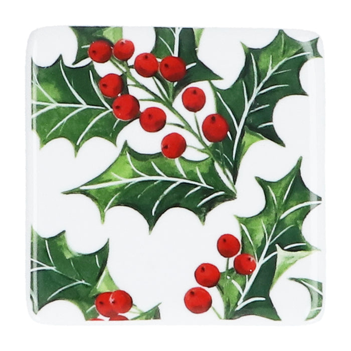 Holly Porcelain Coaster