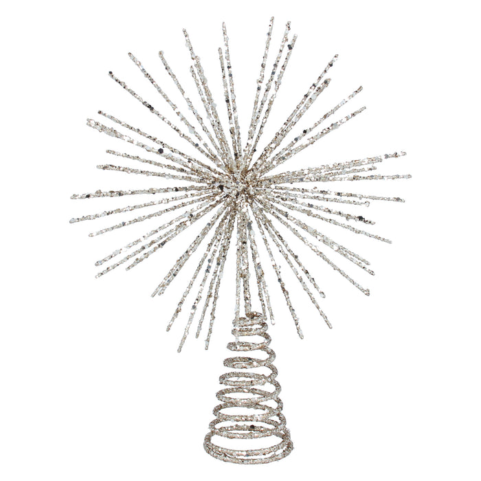 Gold Spikey Wire Starburst Tree Topper