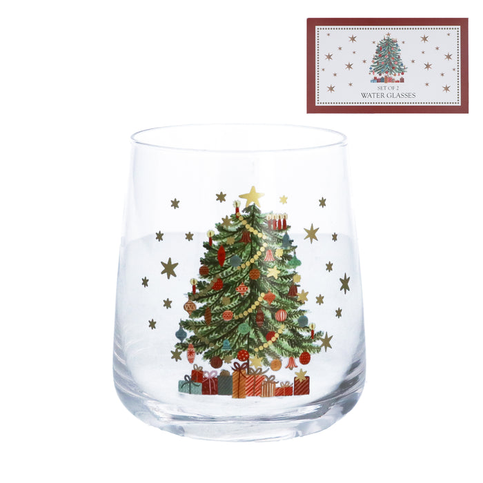 Nostalgia Tree Short Glass Tumbler, Box/2