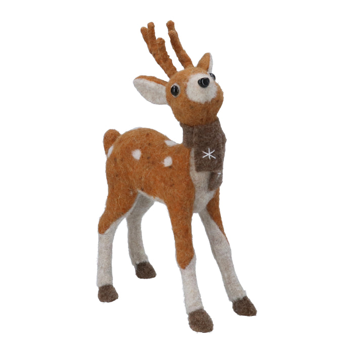 Mixed Wool Deer Orn, 30cm