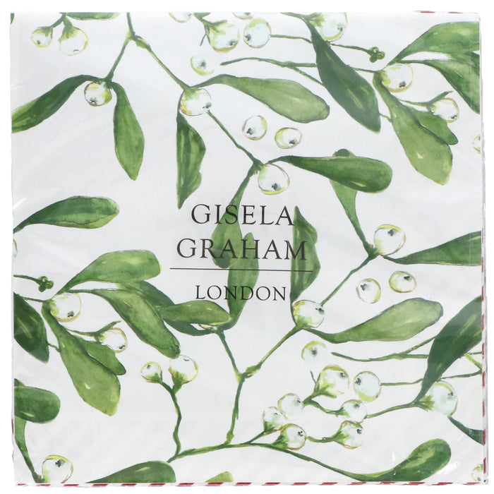 Napkins, Pack/20 - Mistletoe
