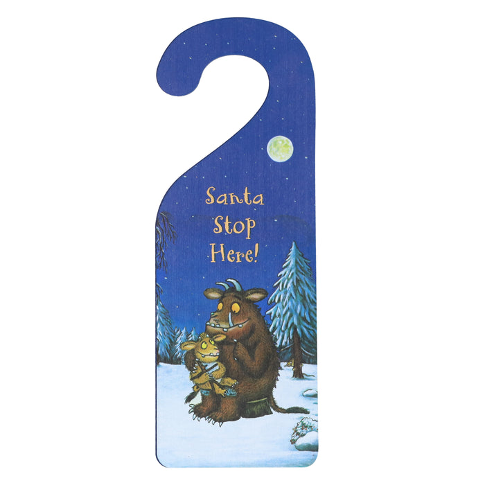 Wood 'Santa Stop Here' Door Hanger - Gruffalo's