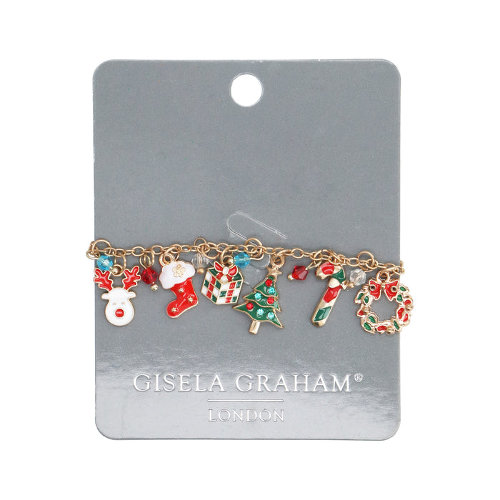 Metal/Enamel Charm Bracelet