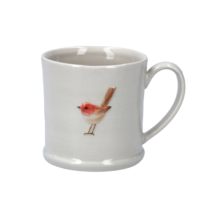 Stoneware Mini Mug - Robin