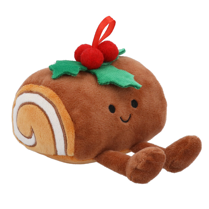 Plush Toy, 13cm - Happy Yule Log