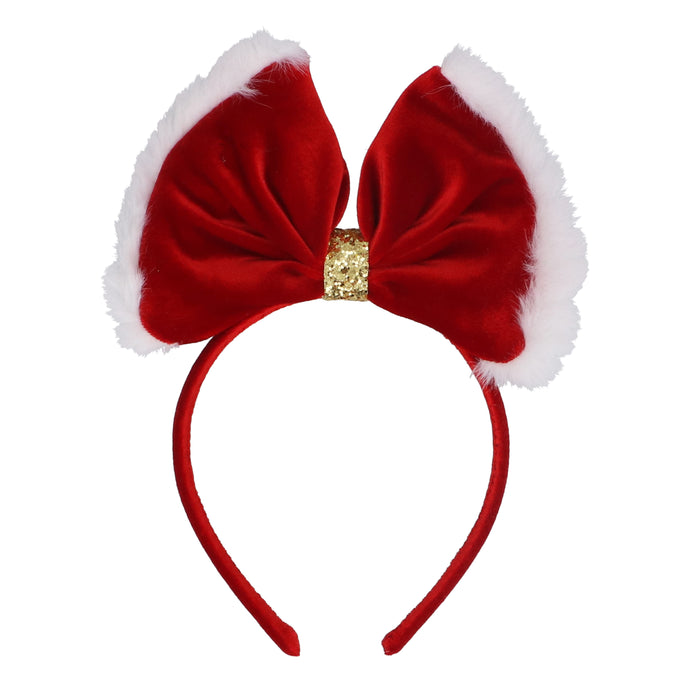 Headband, 22cm - Santa Bow