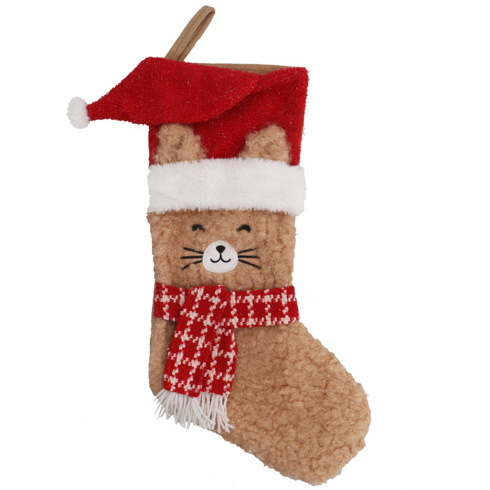 Fabric Stocking, 63cm - Cat