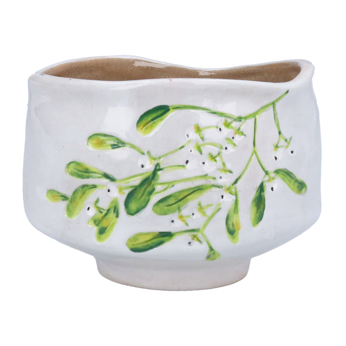 Stoneware Bowl - Mistletoe