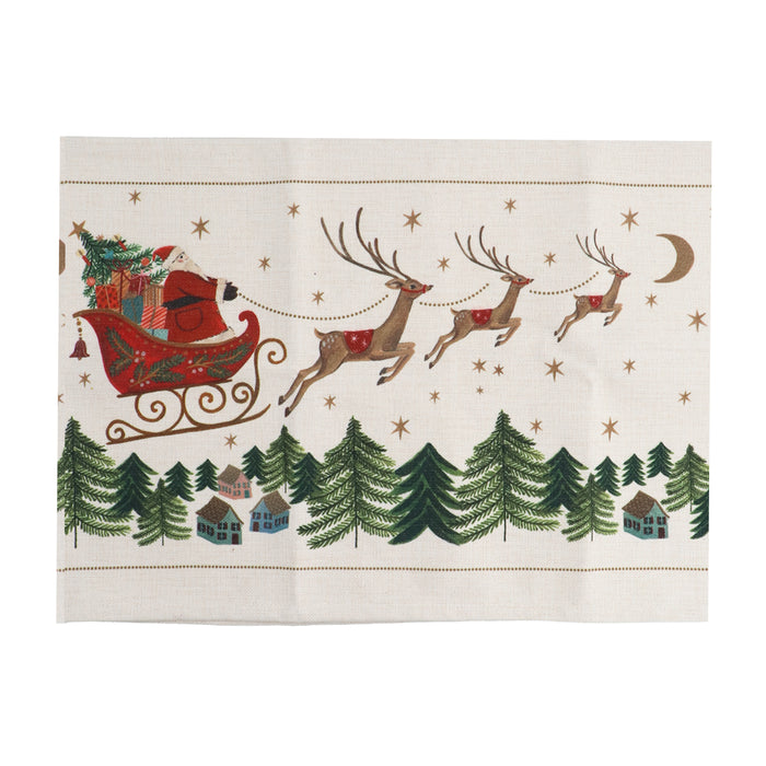 Fabric Table Runner, 1.4m - Nostalgia Sleigh