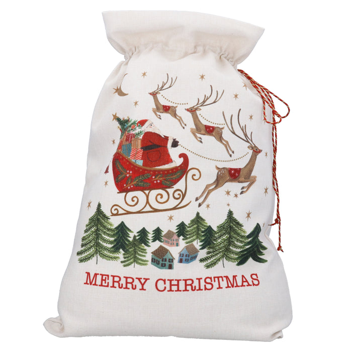 Fabric Santa's Sack, 70cm - Nostalgia Sleigh