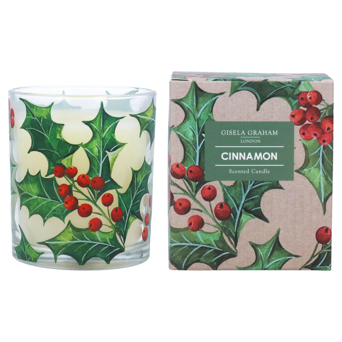Holly Scented Boxed Candle, Lge