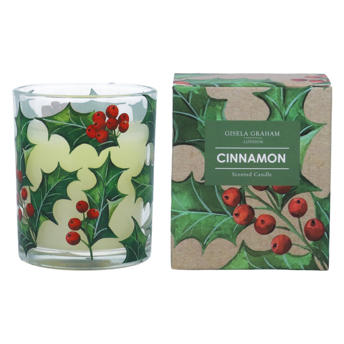 Holly Scented Boxed Candle, Sml