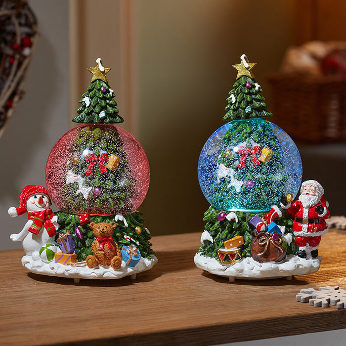 10cm Musical TreeSpin SnowSpheres, Mixed