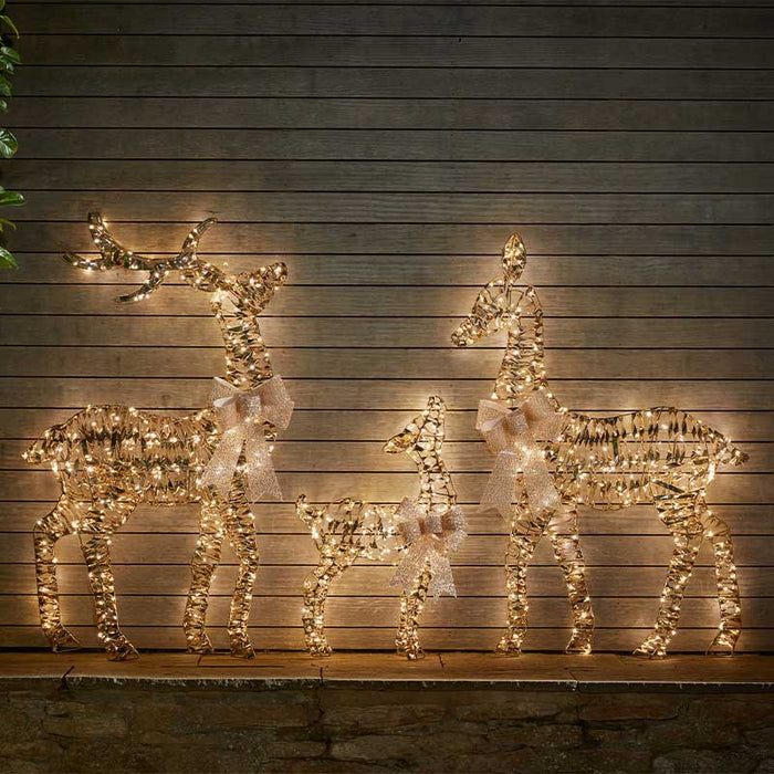 GoldTwist Deer Family - Set of 3, LV