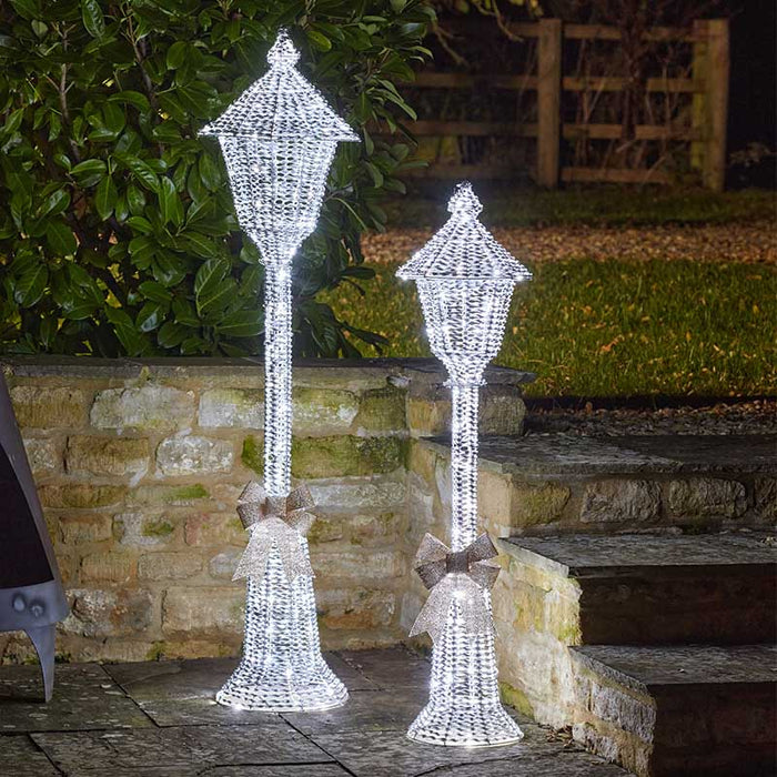 GlitterTwist Lamp Post 120cm - Silver, LV
