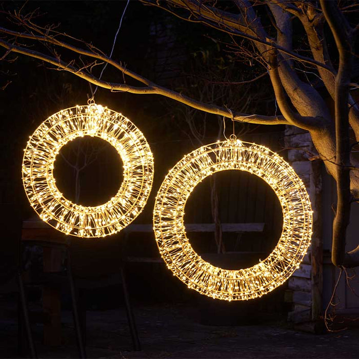1440 LED Galaxy Wreath - Warm White, LV
