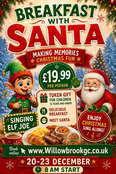 Breakfast with Santa 20th - 23rd 2026
