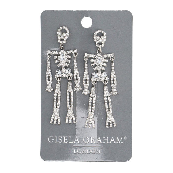Earrings - Jewelled Skeletons