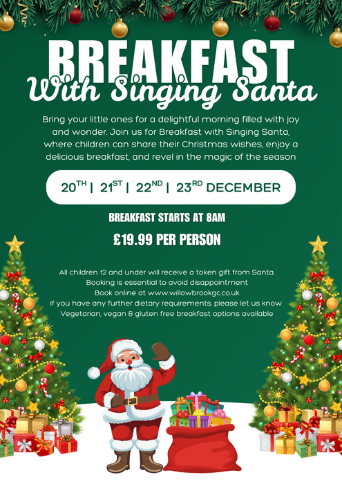 Breakfast with Singing Santa