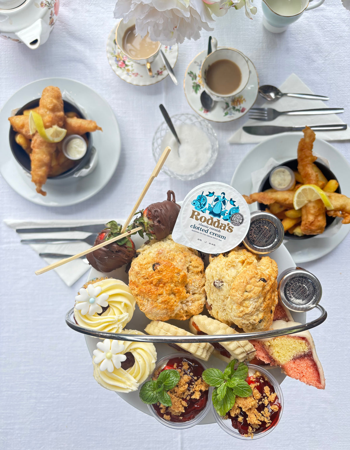 Fish & Chip Afternoon Tea — Willowbrook Garden Centre