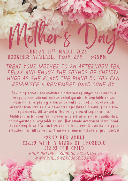 Mother's Day Afternoon Tea - Sunday 15th March 2026