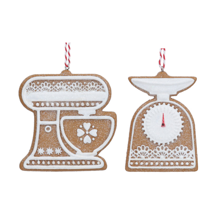 Resin Gingerbread Scales Dec, 2as