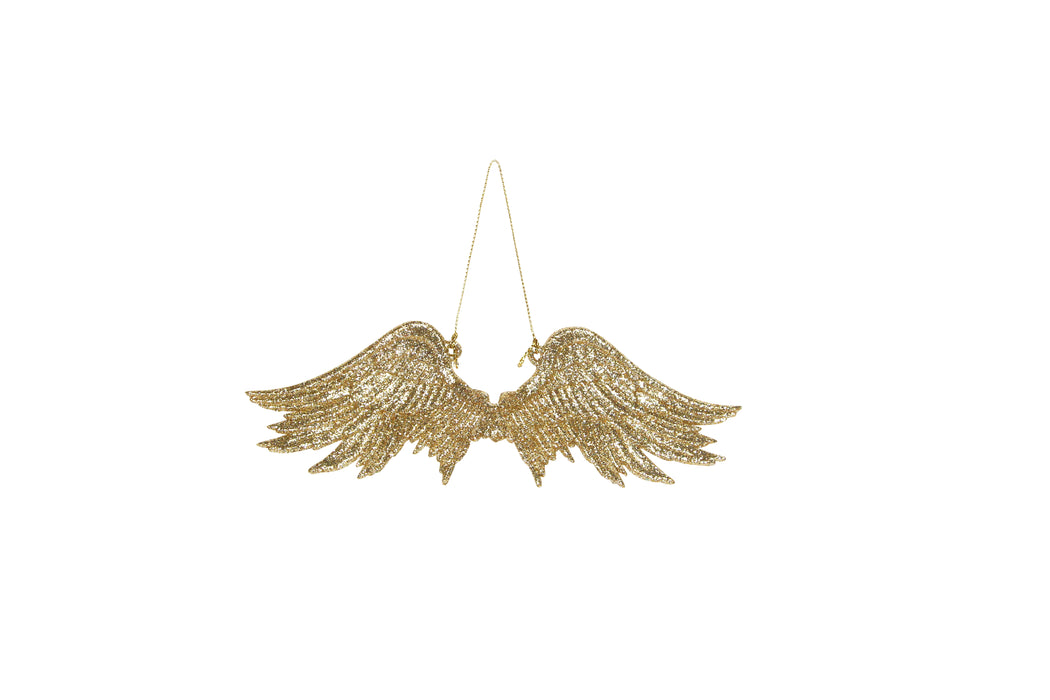 Gold Glitter Wings Dec