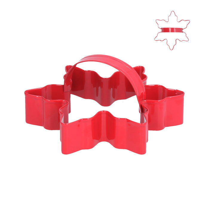 Red Snowflake Tin Coookie Cutter