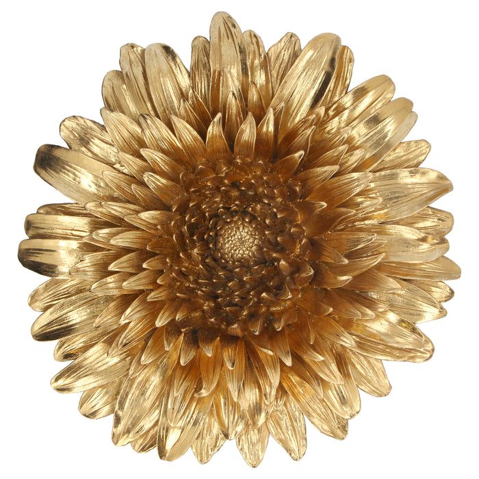 Gold Acrylic Sunflower Plaque
