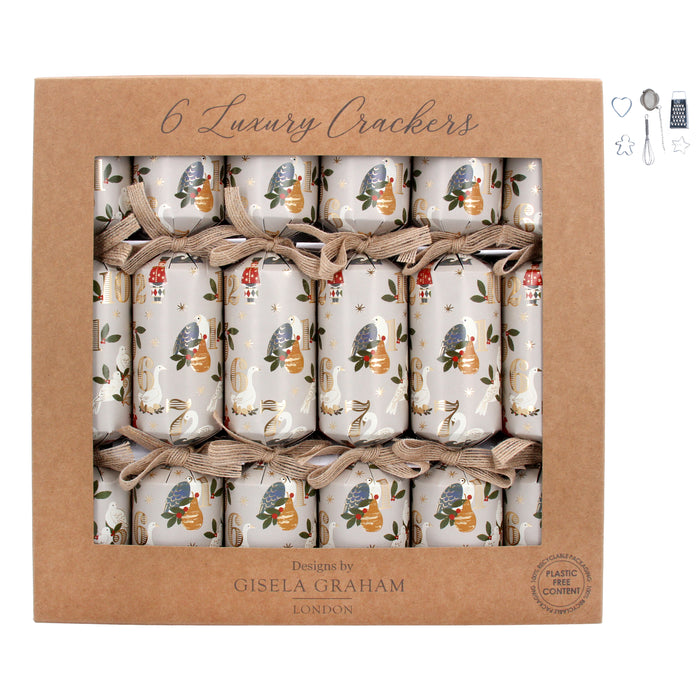 12 Days of Christmas Crackers, Box/6,  (L