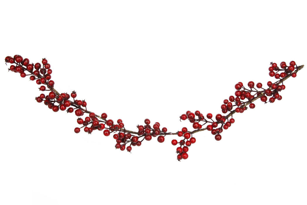 Shiny Red Berry Garland - 150cm