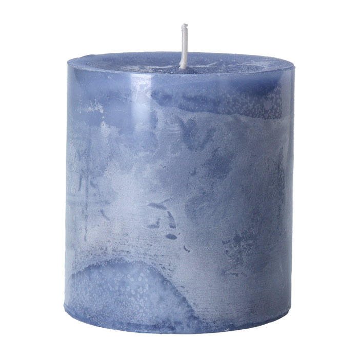 Blue Seasalt & Sage Scented Pillar Candle