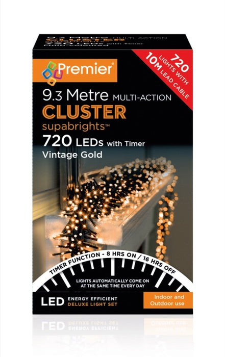 M-A LED Cluster Lights Vintage Gold 720 LEDS