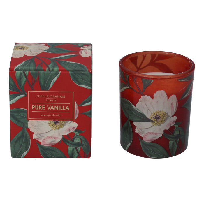 White Christmas Rose Boxed Candle Pot, Sm