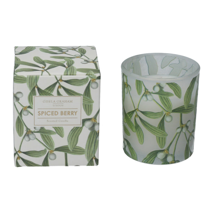 Mistletoe Boxed Candle Pot, Sml,  (LxWxD)