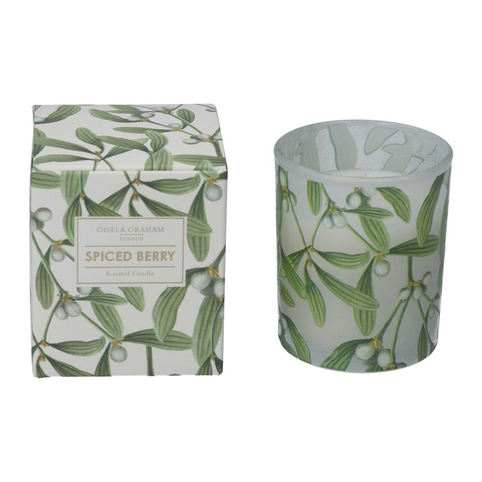 Scented Boxed Candle 8cm - Mistletoe/Spic
