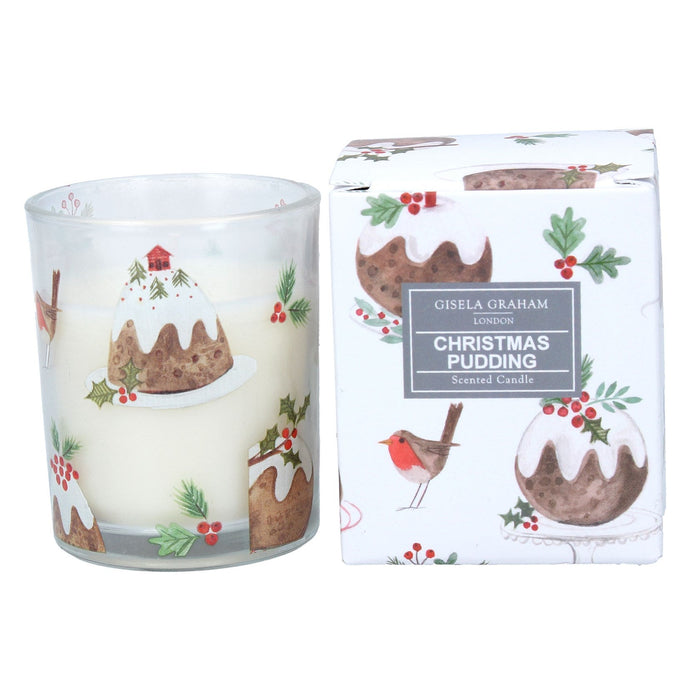 Scented Boxed Candle 8cm - Christmas Pudd