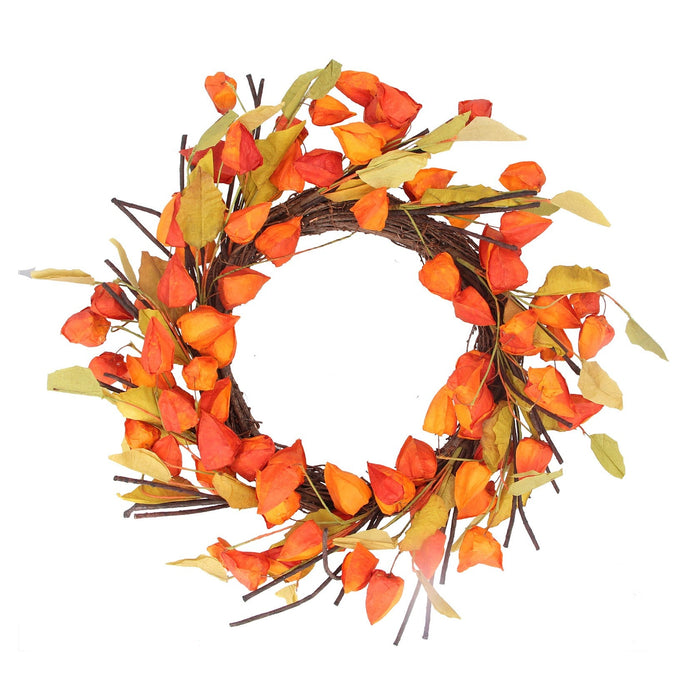 Orange Physalis Wreath