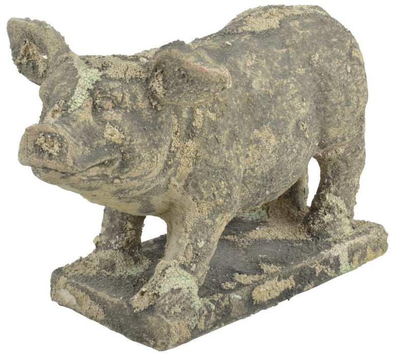 AC163 - AGED TERRACOTTA PIG