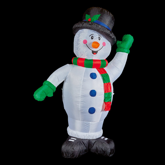 1.8M Inflatable Waving Snowman